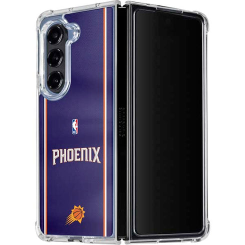 NBA Phoenix Suns Jersey Galaxy Z Fold5 5G Clear Case